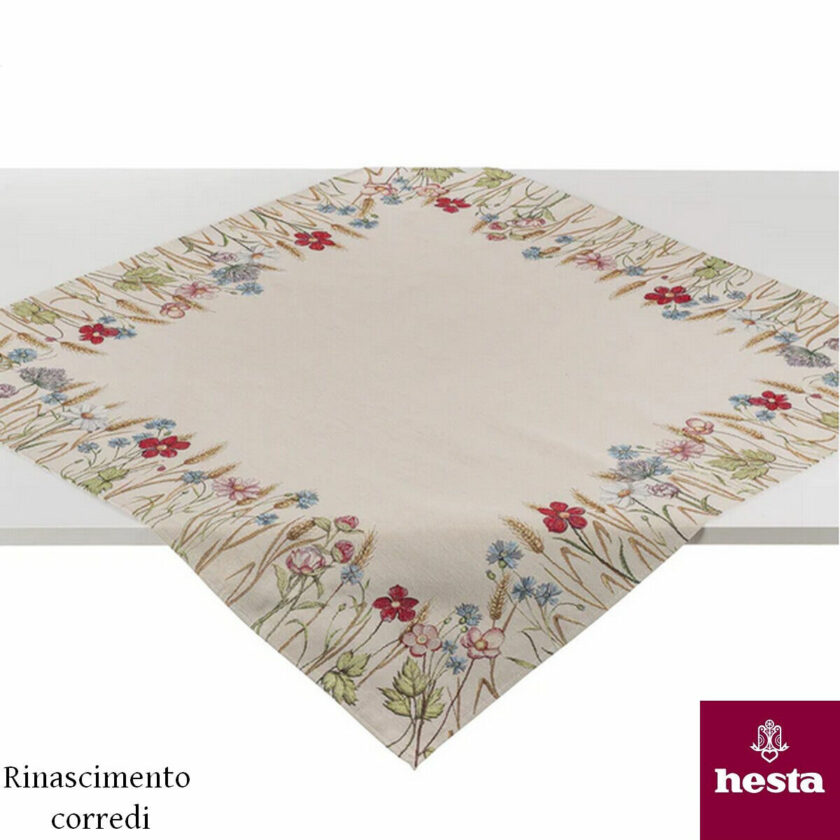 Tovaglia tavola quadrata 100x100 spiga larissa HESTA