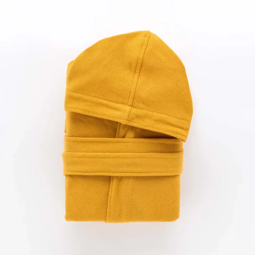 Accappatoio unisex microspugna di cotone salvaspazio Wimbledon giallo