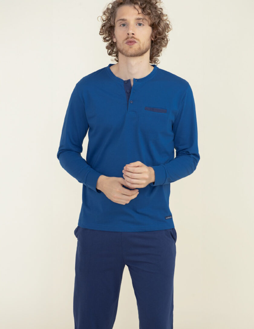 Pigiama lungo cotone leggero taglie forti conformato 2306