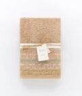 Telo bagno in spugna di cotone jacquard Gatsby beige