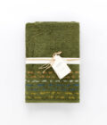 Telo bagno in spugna di cotone jacquard Gatsby verde