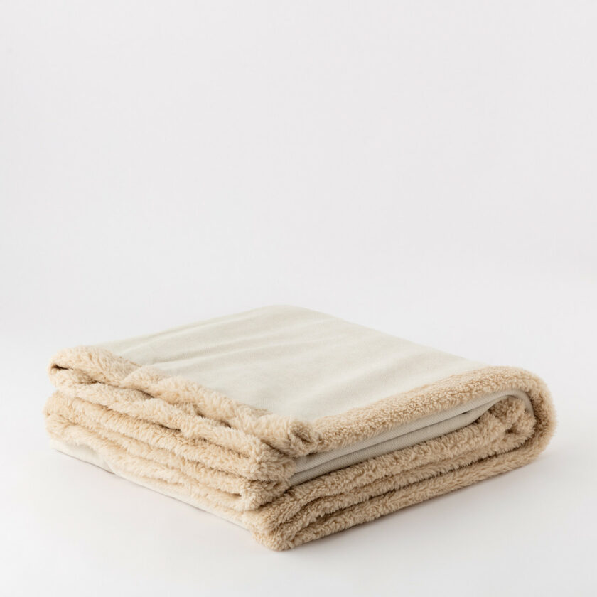 Plaid in ciniglia Milba bianco