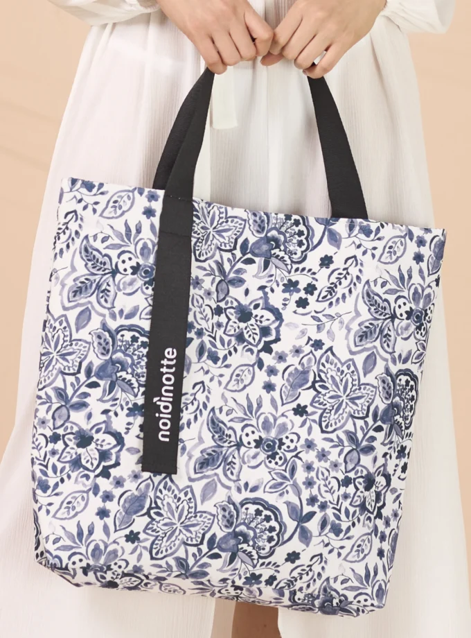 Borsa con chiusura a clips articolo acquerello TR1350 nero