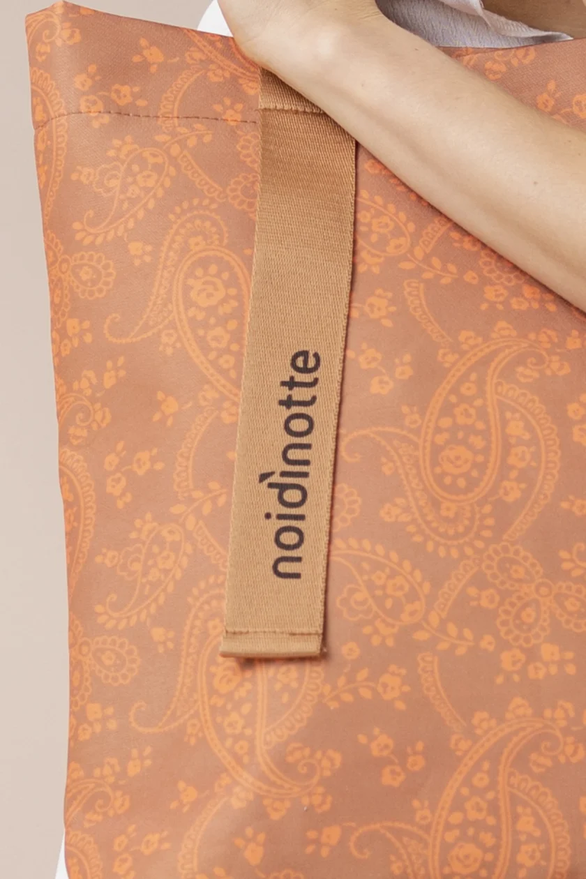 Borsa con chiusura a clips articolo cachemire TR1351 arancione - immagine 2