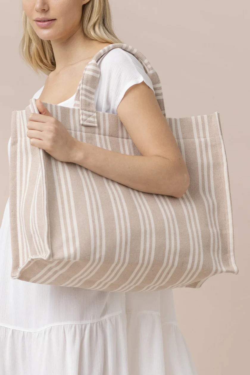 Borsa con chiusura zip articolo sunrise TR1334 beige