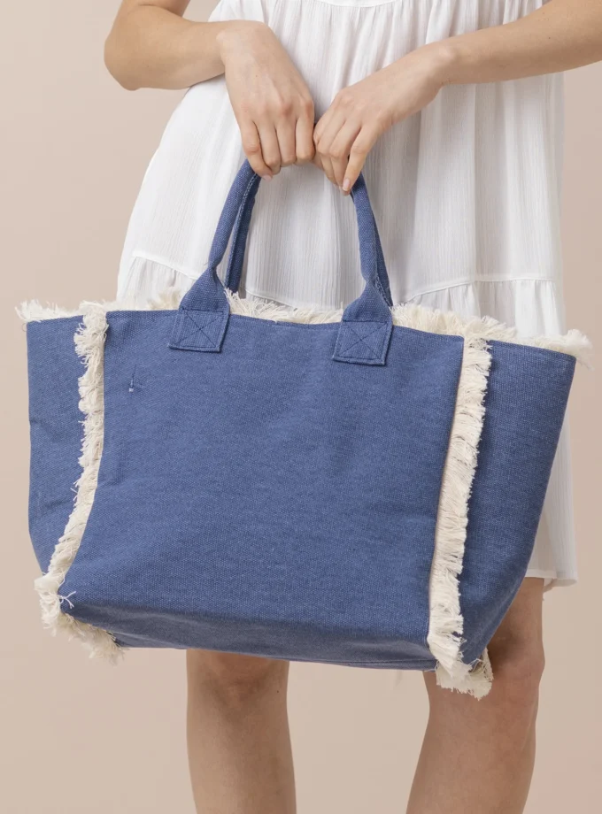Borsa con chiusura zip articolo sunrise TR1353 blu