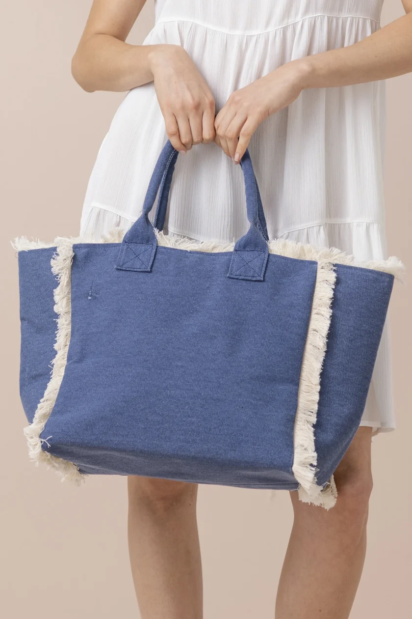 Borsa con chiusura zip articolo sunrise TR1353 blu