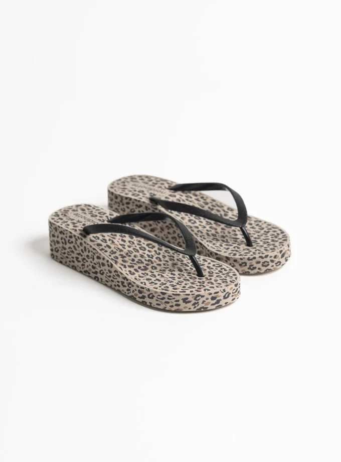 Infradito donna gomma articolo leopa PF3047 beige
